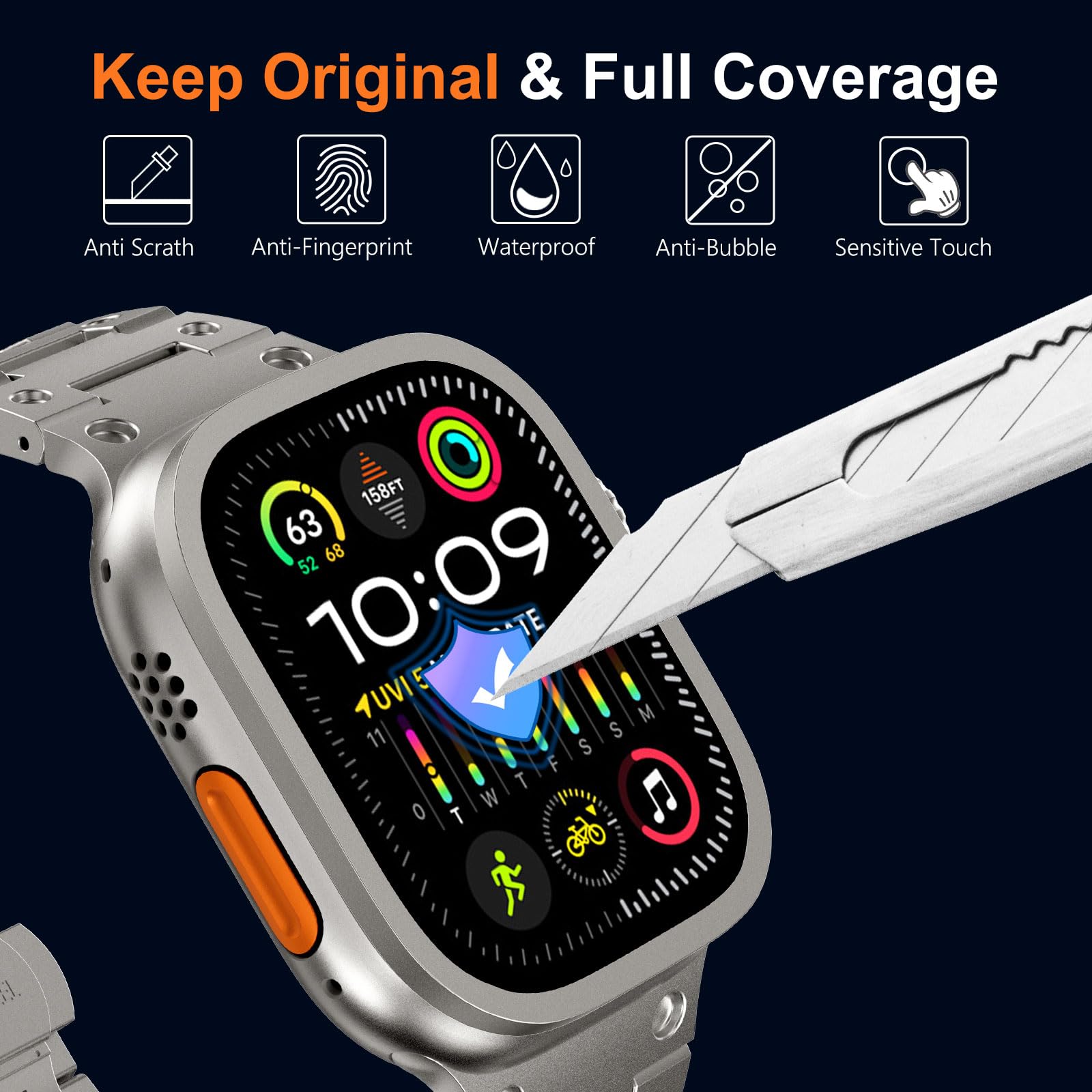 Szkło hartowane do Apple Watch – Smartwatch Screen Film recenzja i cena